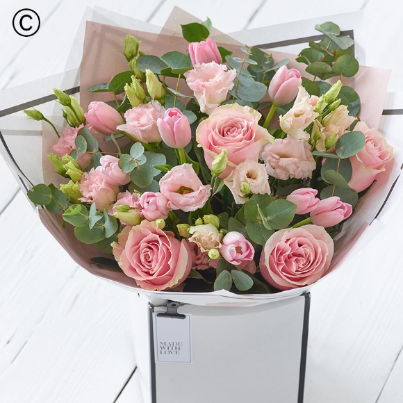 Beautifully Simple Pink Tulip Bouquet