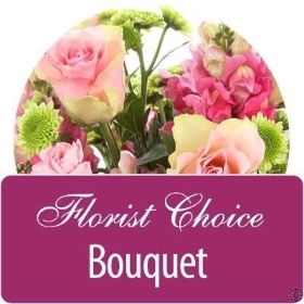 Pink Shades Florist Choice Handtied